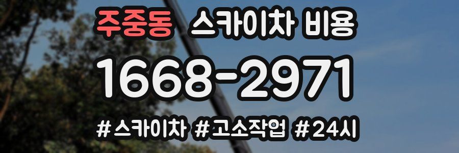 주중동 스카이차 비용