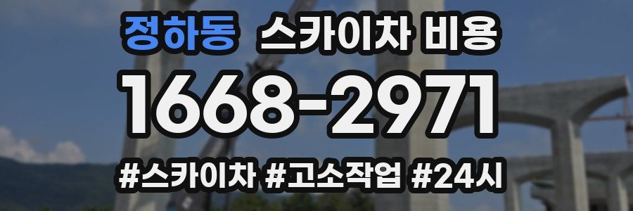 정하동 스카이차 비용