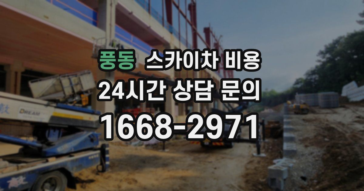 풍동 스카이차 비용