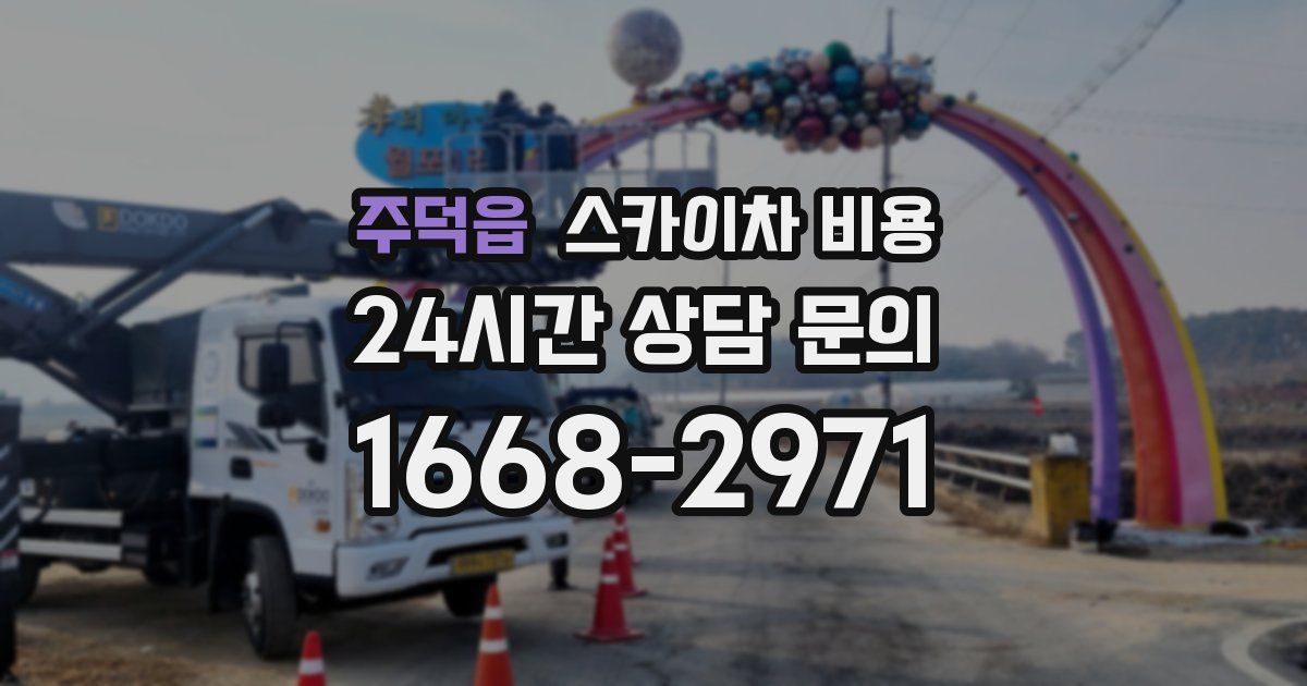 주덕읍 스카이차 비용