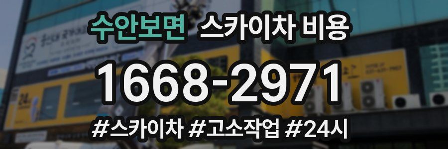 수안보면 스카이차 비용