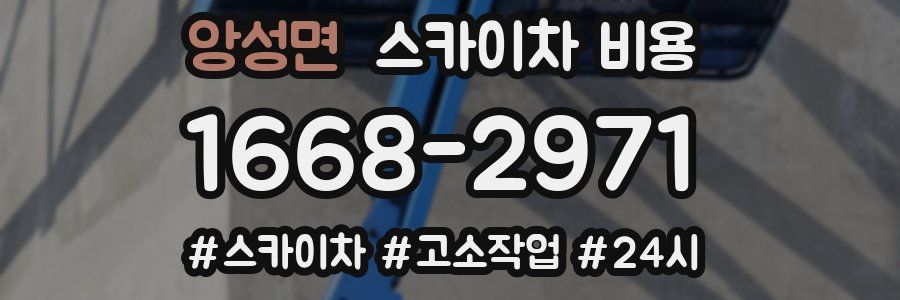 앙성면 스카이차 비용