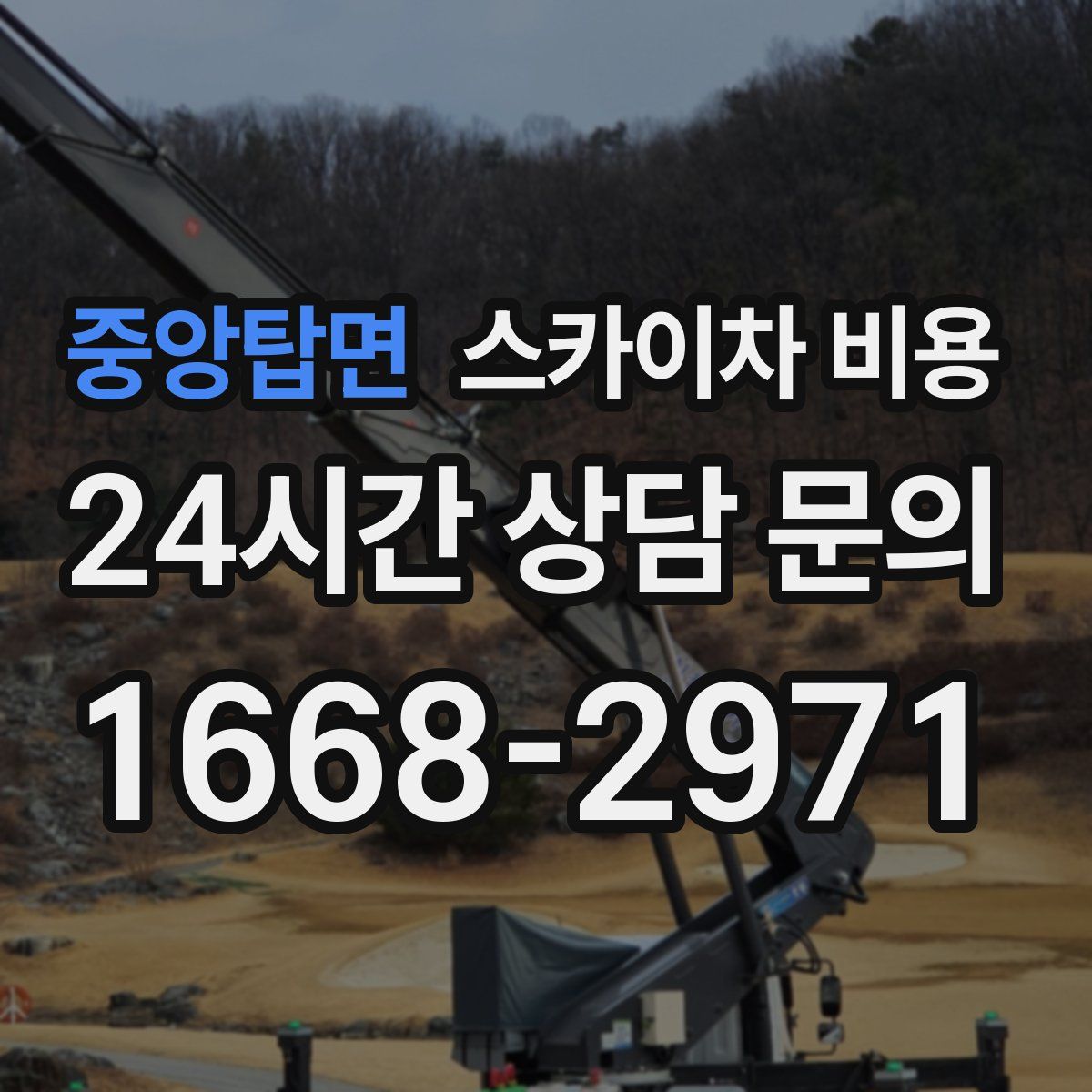 중앙탑면 스카이차 비용