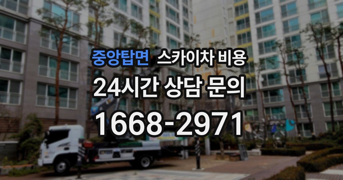 중앙탑면 스카이차 비용