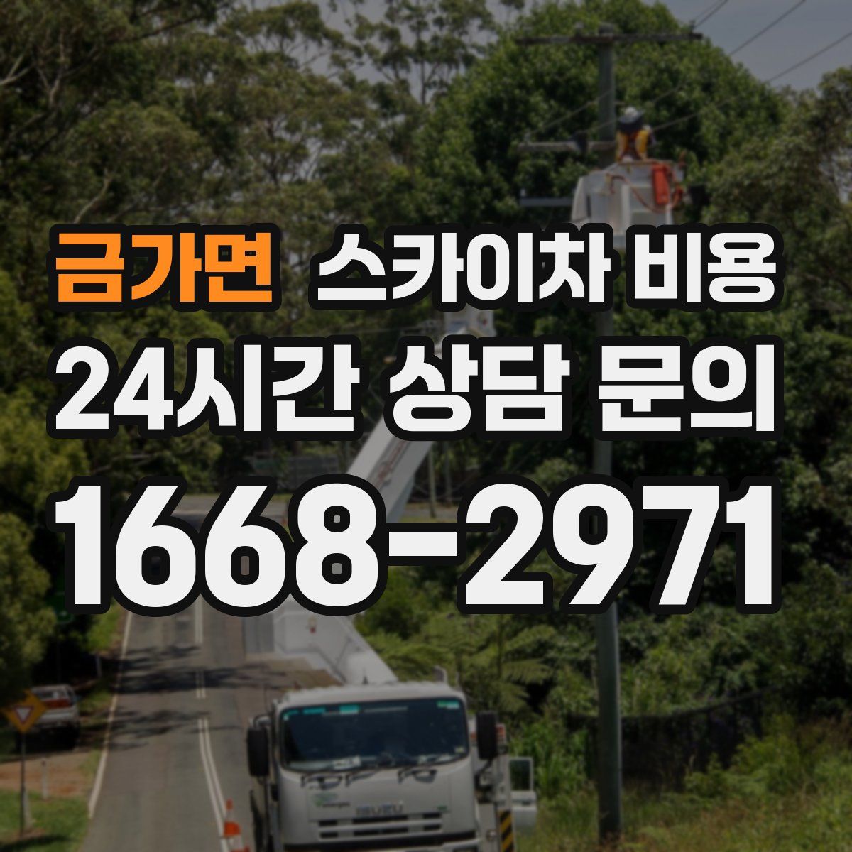 금가면 스카이차 비용