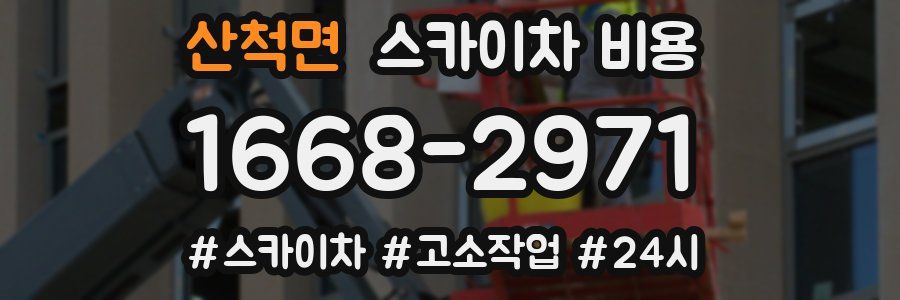 산척면 스카이차 비용