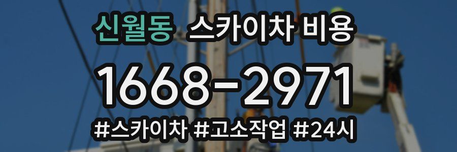 신월동 스카이차 비용