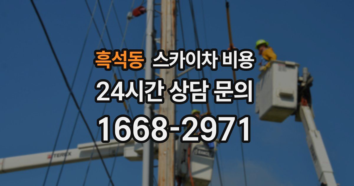 흑석동 스카이차 비용