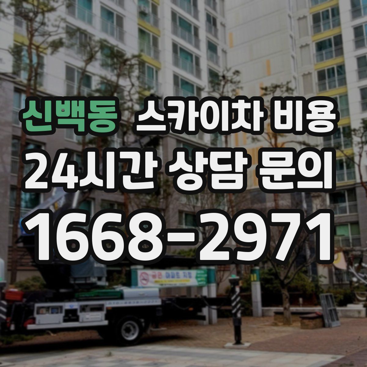 신백동 스카이차 비용