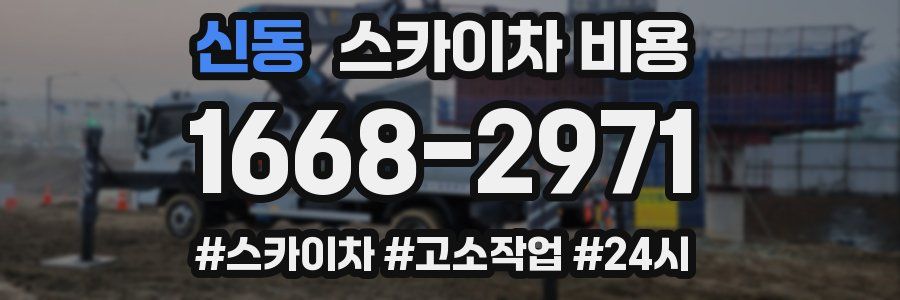 신동 스카이차 비용