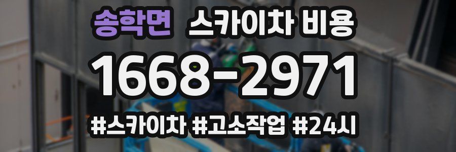 송학면 스카이차 비용