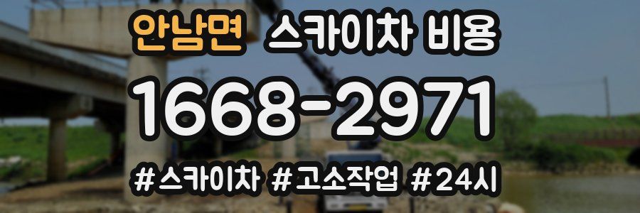 안남면 스카이차 비용