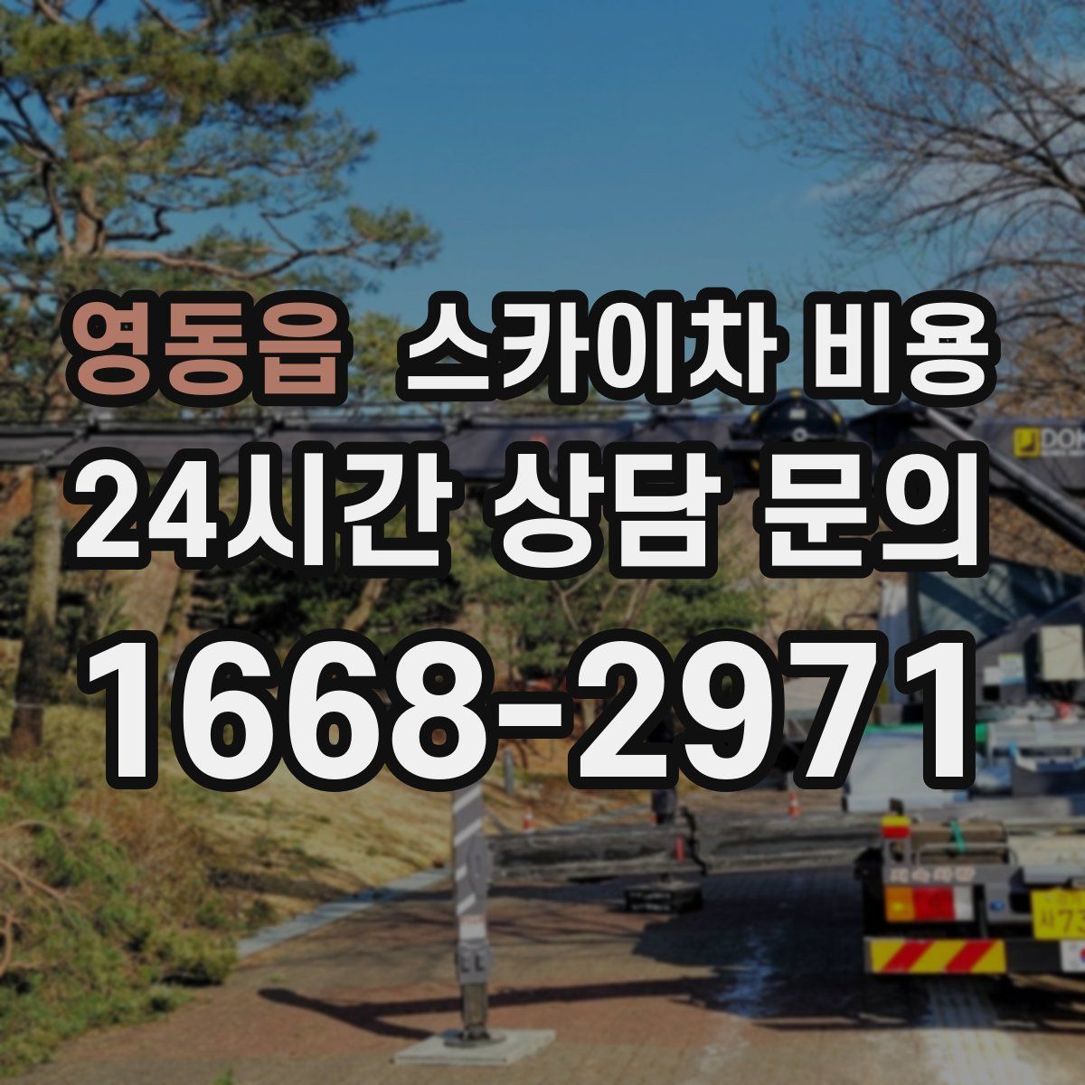 영동읍 스카이차 비용