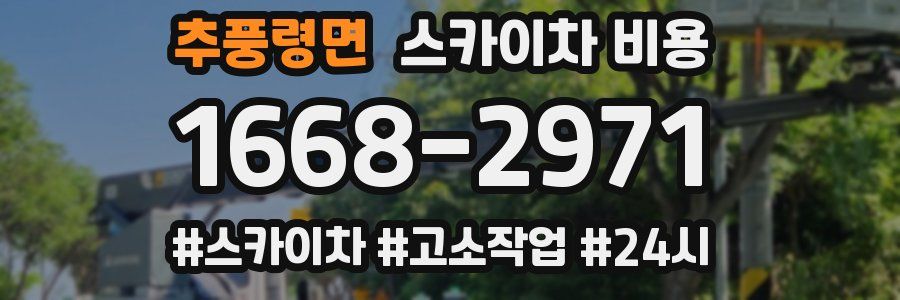 추풍령면 스카이차 비용