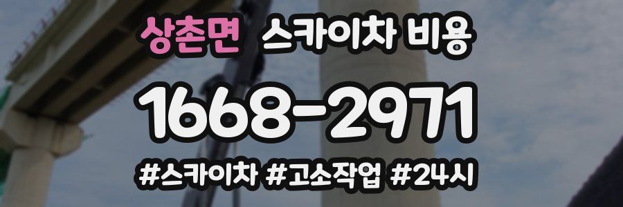 상촌면 스카이차 비용