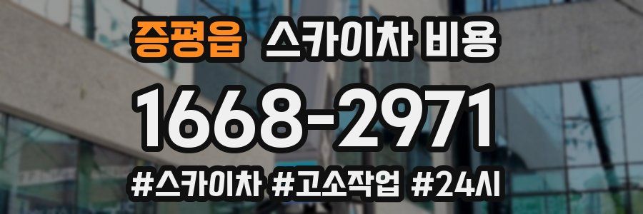 증평읍 스카이차 비용