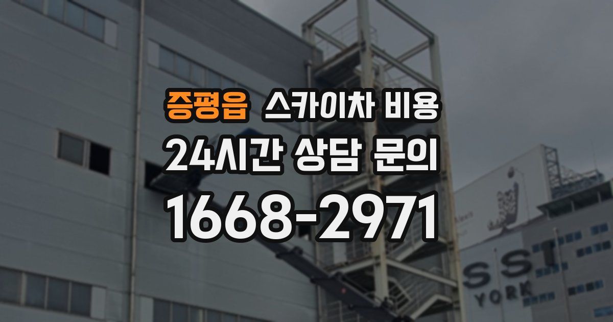 증평읍 스카이차 비용