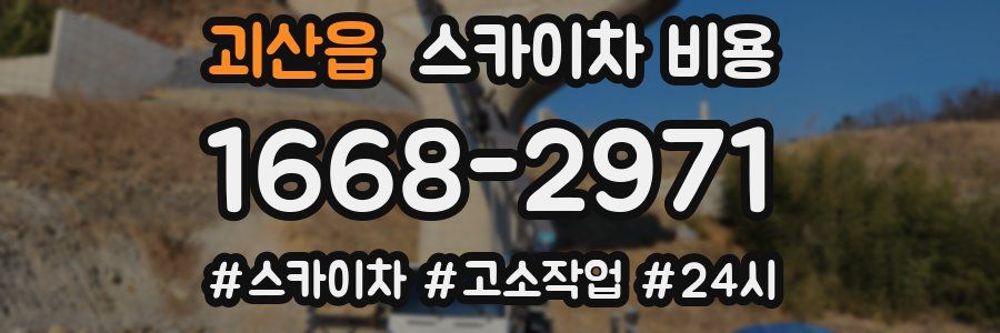 괴산읍 스카이차 비용