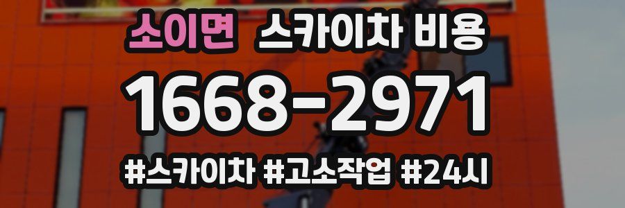 소이면 스카이차 비용