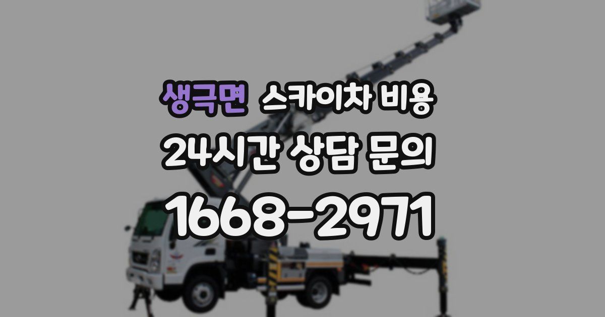 생극면 스카이차 비용