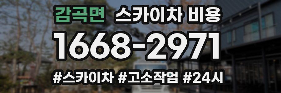 감곡면 스카이차 비용