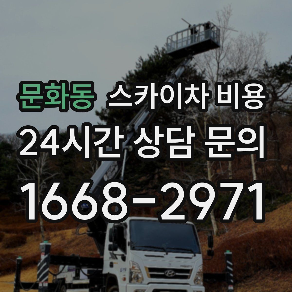 문화동 스카이차 비용