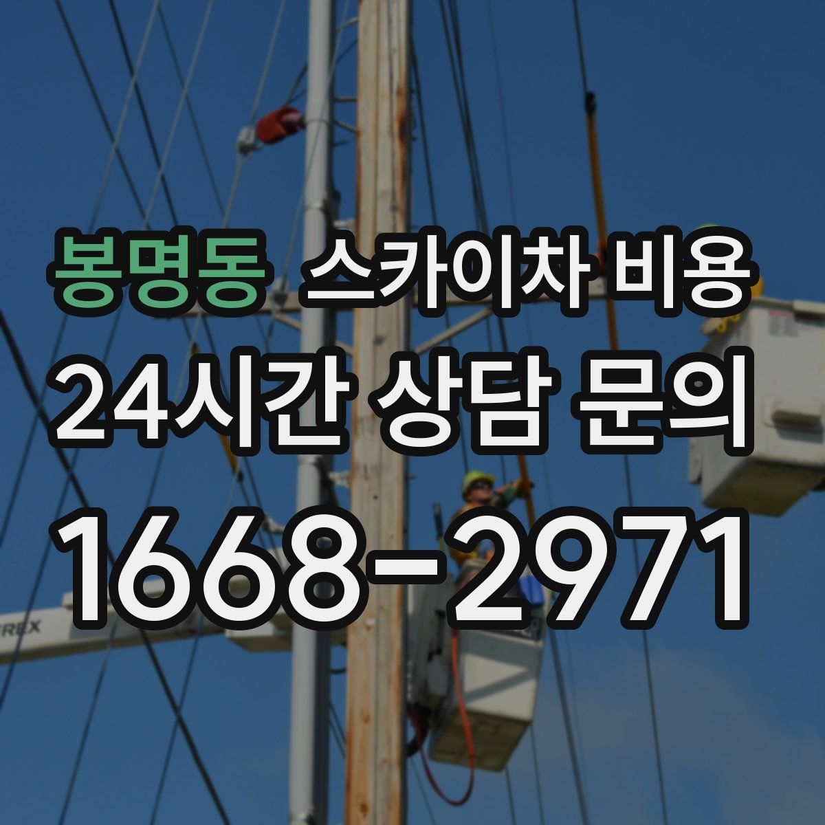 봉명동 스카이차 비용