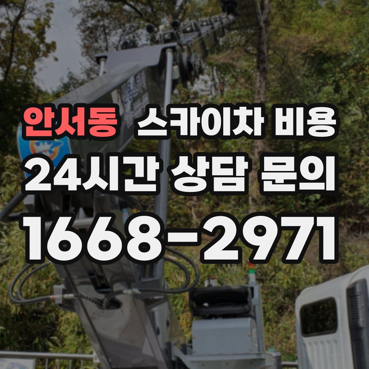 안서동 스카이차 비용