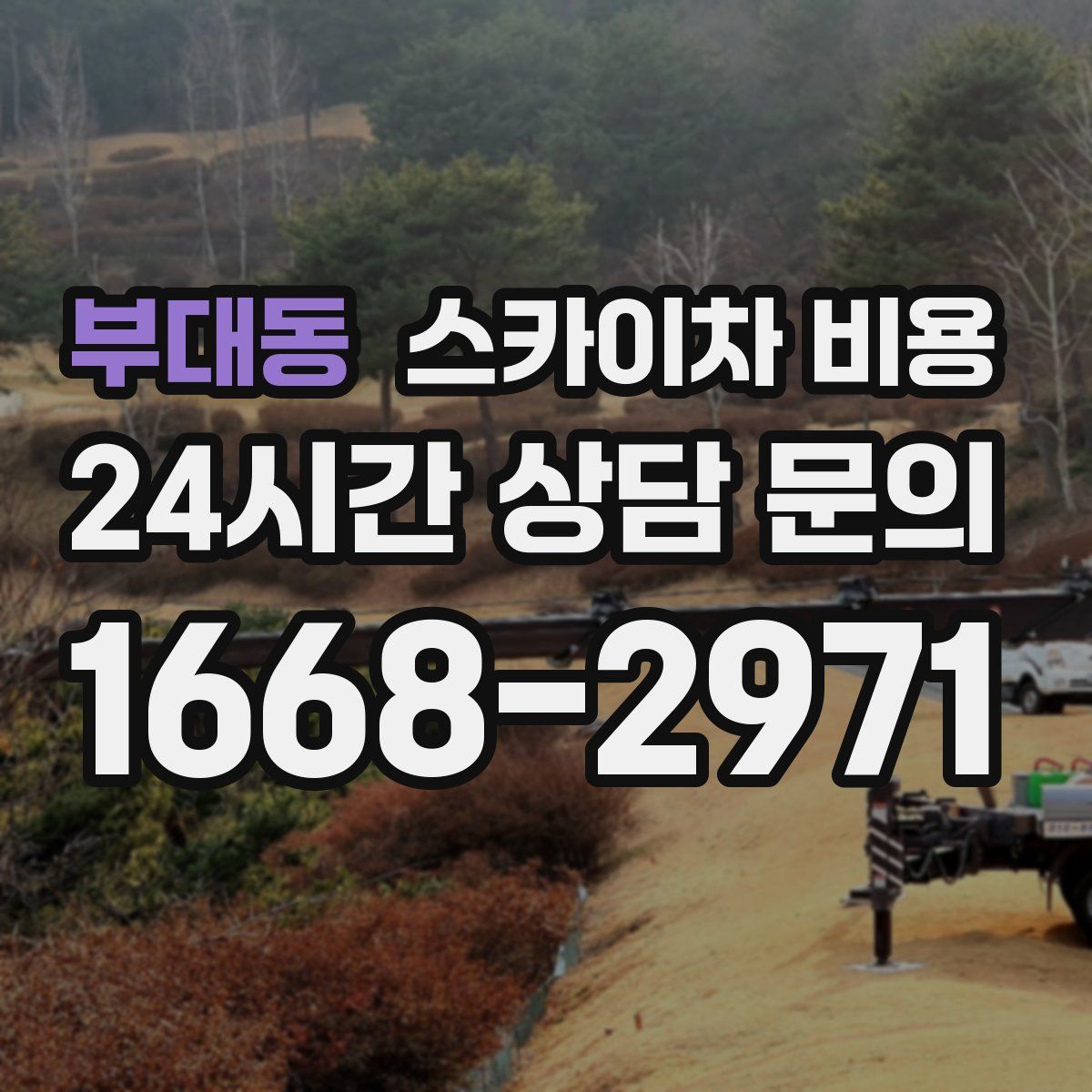 부대동 스카이차 비용