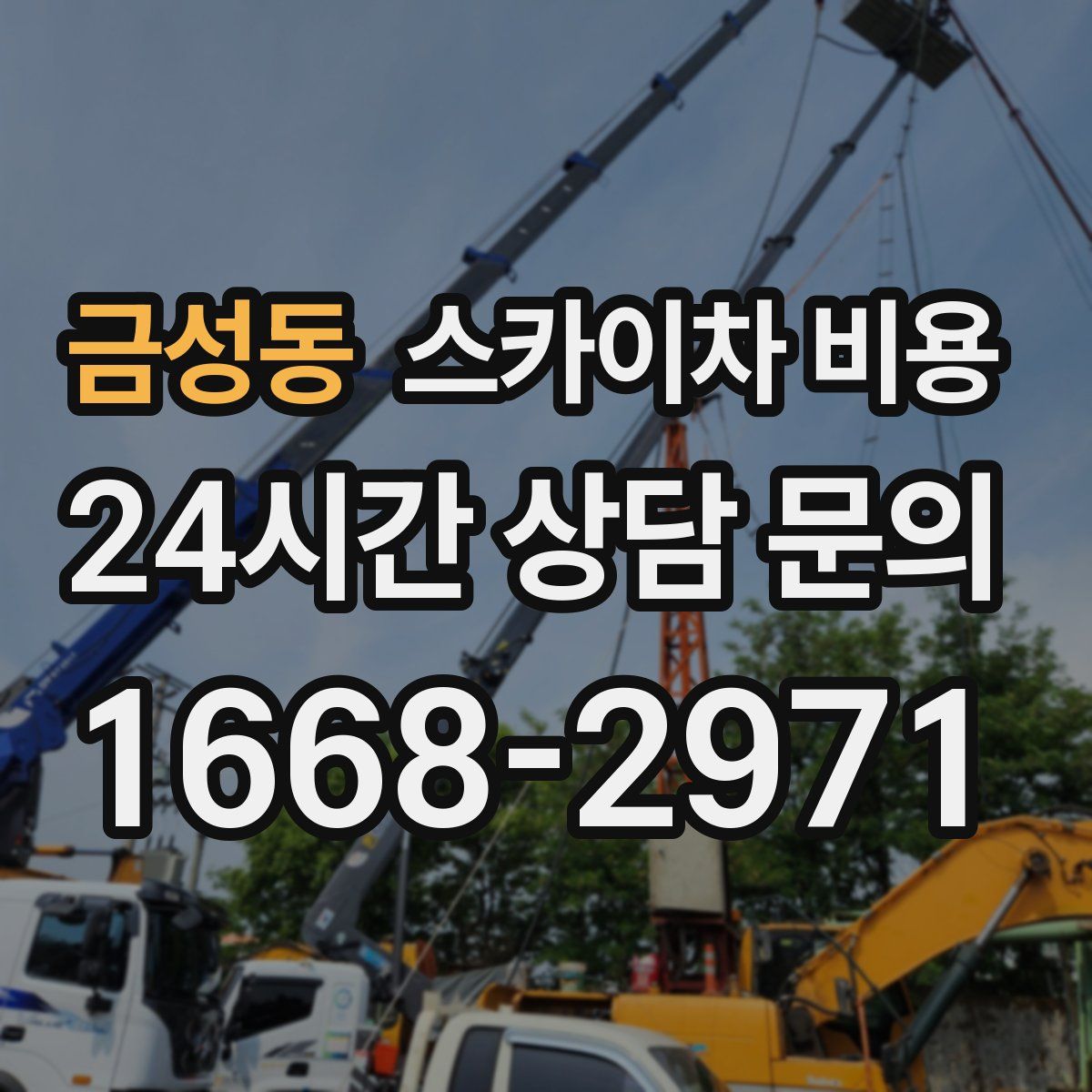 금성동 스카이차 비용