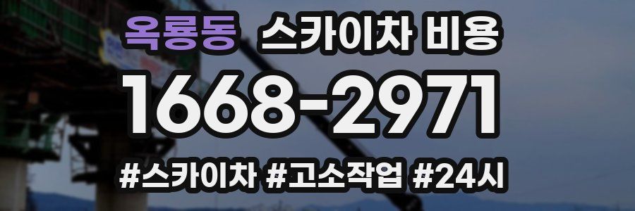 옥룡동 스카이차 비용