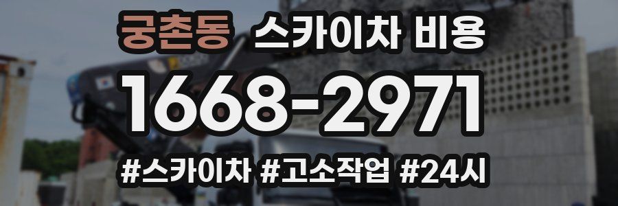 궁촌동 스카이차 비용