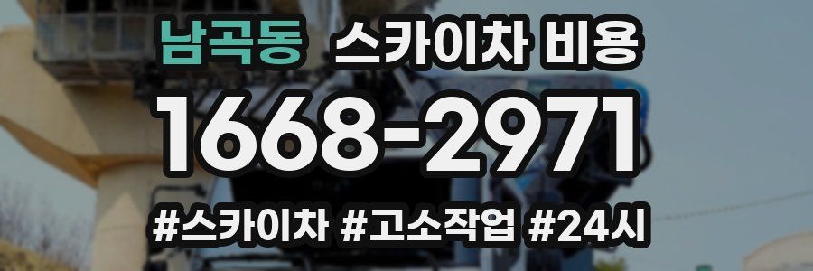 남곡동 스카이차 비용