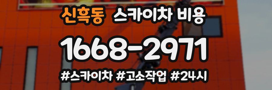 신흑동 스카이차 비용