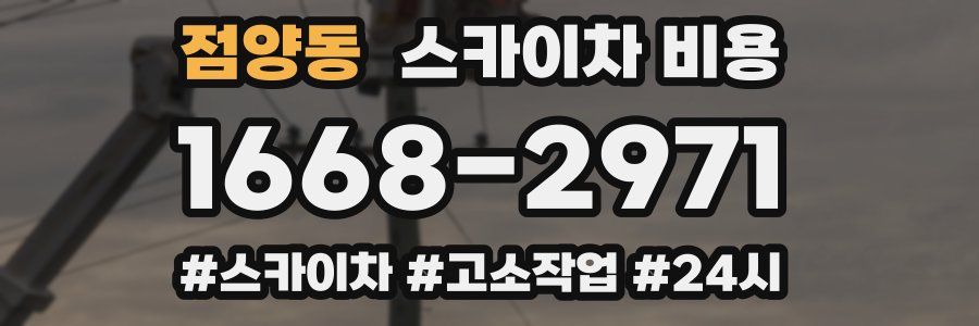 점양동 스카이차 비용