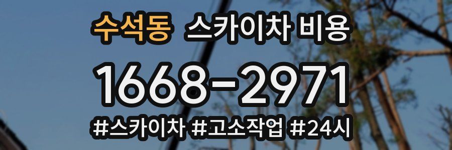 수석동 스카이차 비용