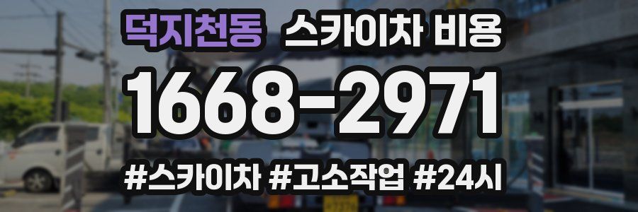 덕지천동 스카이차 비용