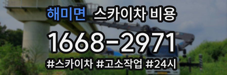 해미면 스카이차 비용