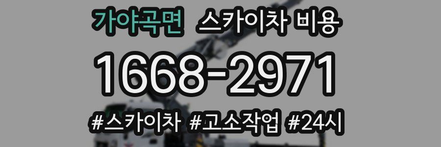 가야곡면 스카이차 비용