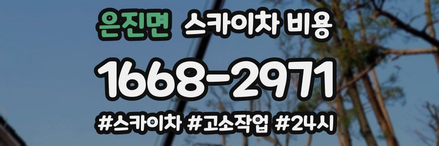 은진면 스카이차 비용