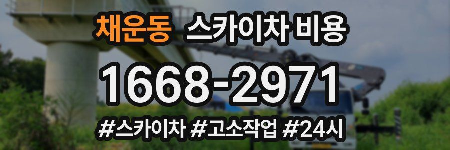 채운동 스카이차 비용