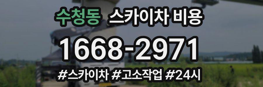 수청동 스카이차 비용