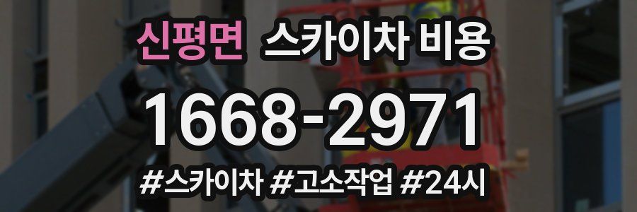 신평면 스카이차 비용