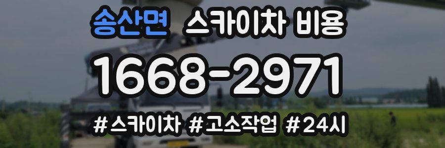 송산면 스카이차 비용