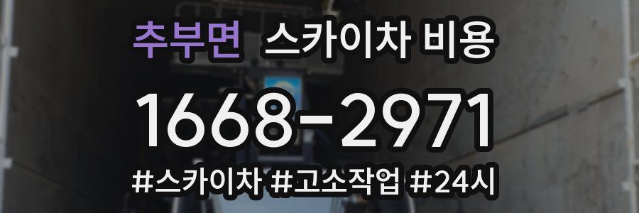 추부면 스카이차 비용