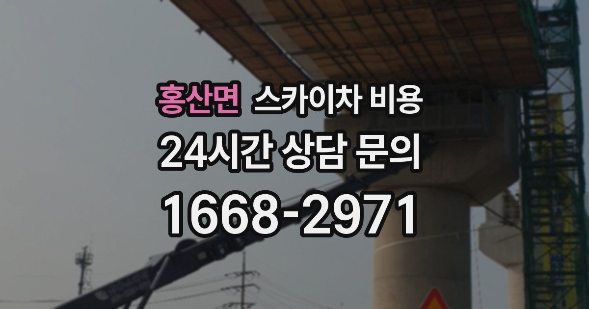 홍산면 스카이차 비용