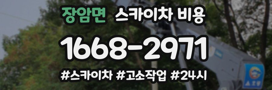 장암면 스카이차 비용