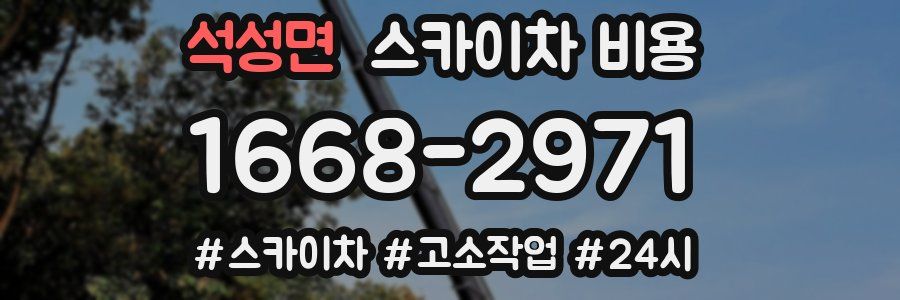 석성면 스카이차 비용