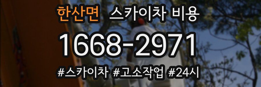 한산면 스카이차 비용