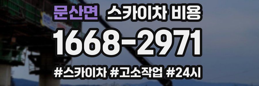 문산면 스카이차 비용